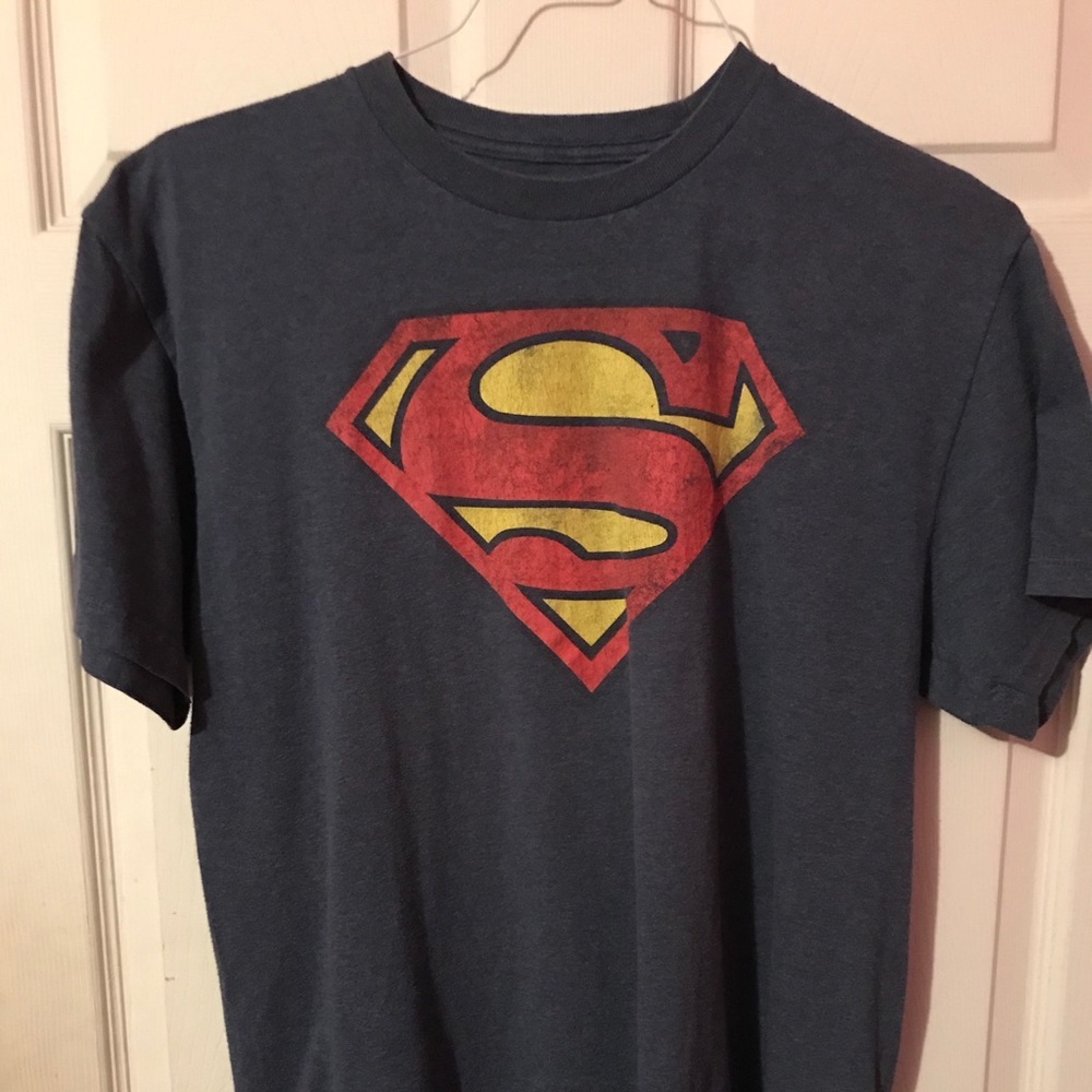 Superman Logo Graphic T-Shirt Mens Large L